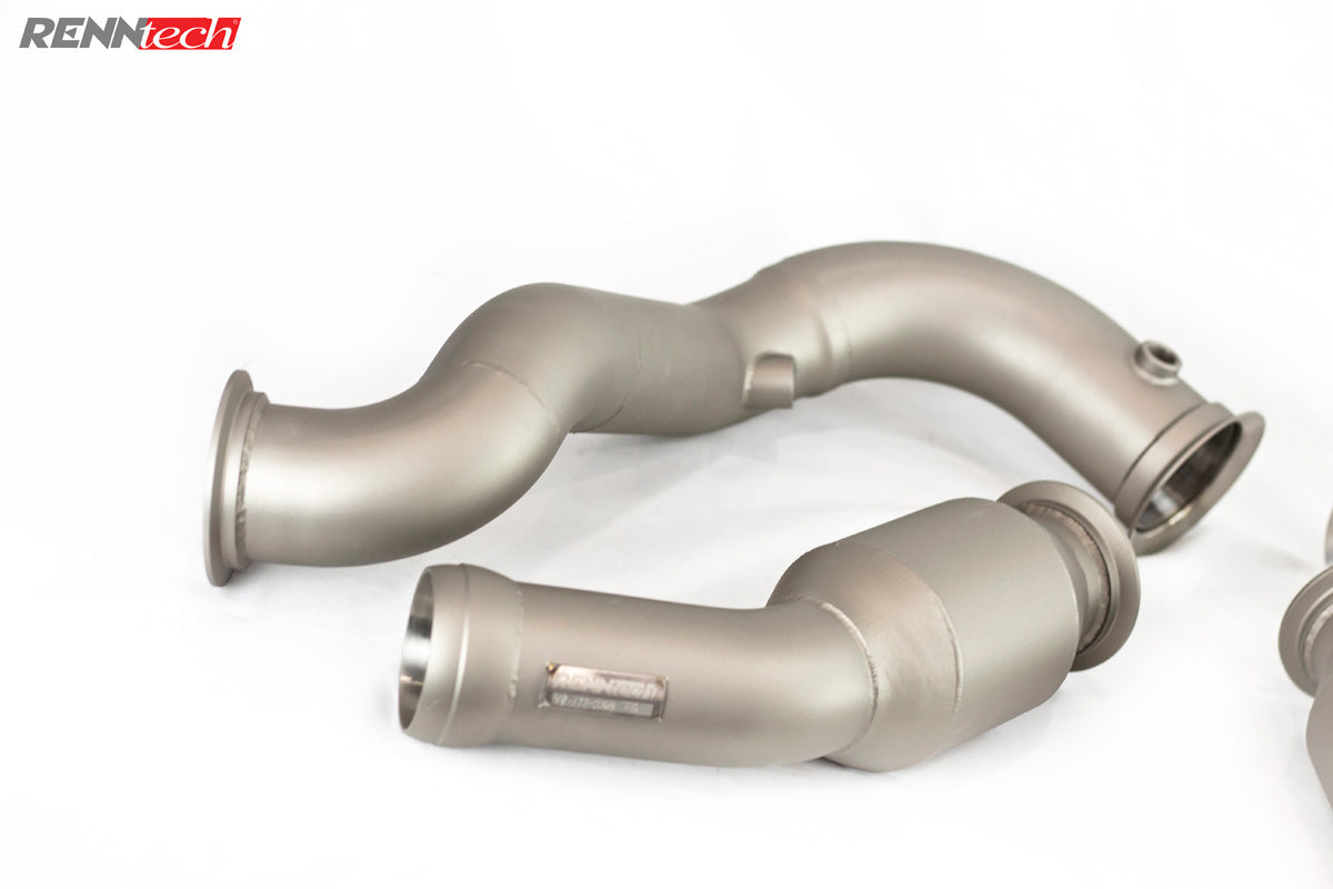 RENNtech | Downpipes mit 200-Zellen-Sportkatalysator | C190 | AMG GT / S | 4,0-l-V8-BiTurbo | M178 
