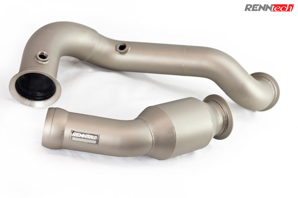 RENNtech | Downpipes mit 200-Zellen-Sportkatalysator | C190 | AMG GT / S | 4,0-l-V8-BiTurbo | M178 