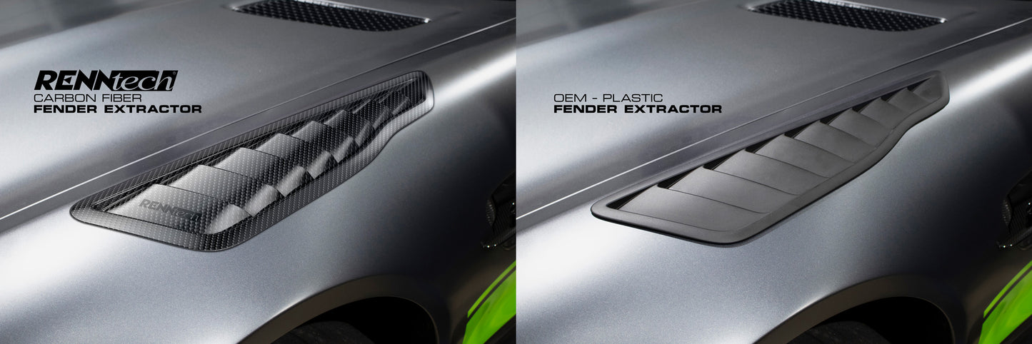 RENNtech | 190 - AMG GT | Fender Extractors | Carbon Fiber