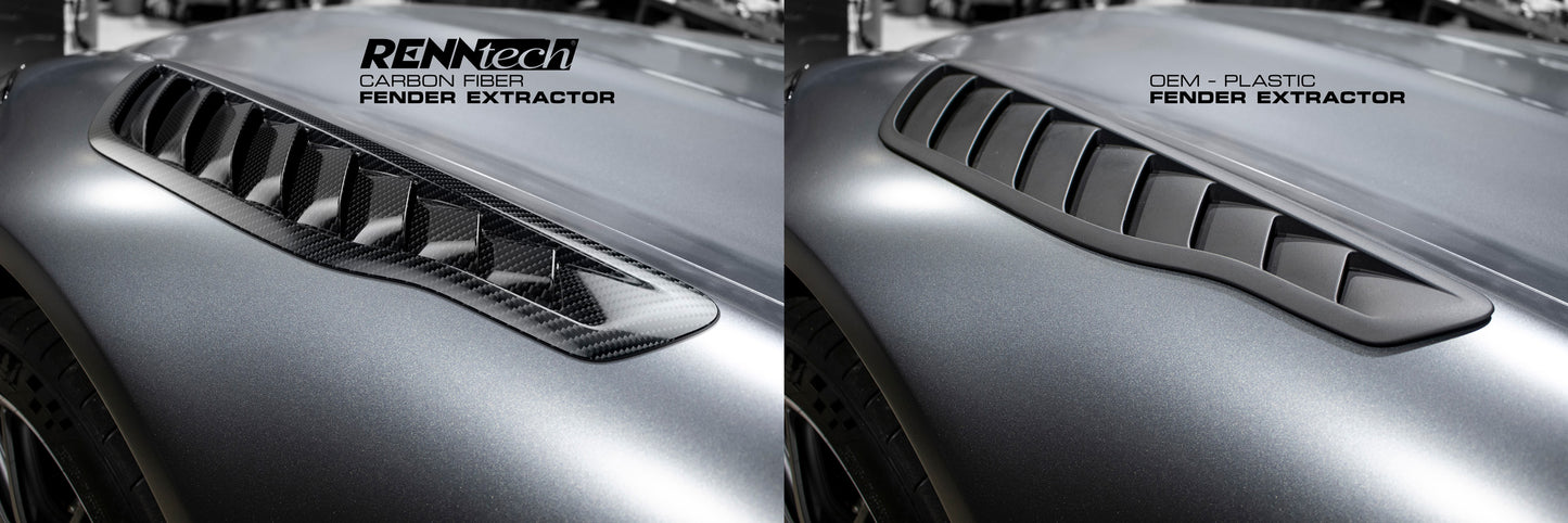 RENNtech | 190 - AMG GT | Fender Extractors | Carbon Fiber