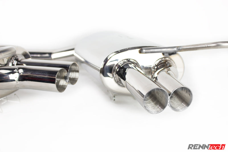 RENNtech | Stainless Steel Sport Mufflers | C218 - CLS550 | W212 - E550 | M278 | 4.7L V8 BiTurbo
